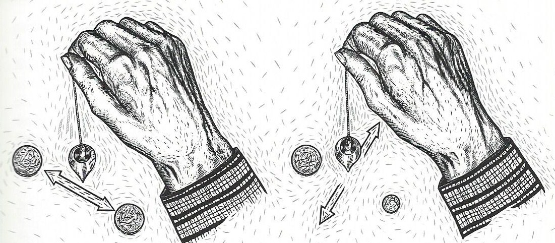 Pendule l'exercice sur les pièces de monnaie